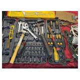Socket/wrench set/extension cords/drill no