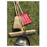 Brooms shovel dustpan