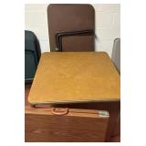 Metal folding table/card table/table