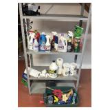 cleaning contents/plastic toteshelf not included