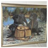 Large black lab puzzle picture