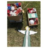 Outdoor decorations, Christmas, Fourth of July