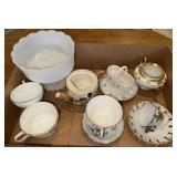 Tea cups and miscellaneous