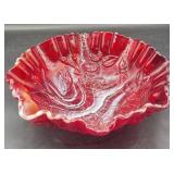 Imperial Red slag 9' bowl