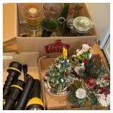 Flashlights Christmas items, flower vases