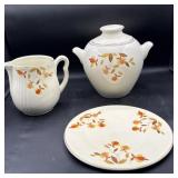 Hall jewel tea cookie jar/pitcher/plate cookie