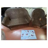 Wicker patio furniture with rug cardinal