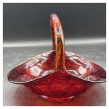 Fostoria Ruby red glass basket