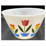 Fire King small tulip bowl, 4 inch tall 6.5 wide