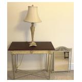 Hall table lamp/mirror