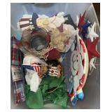 Large tote with Fourth of July decorations