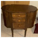 Vintage wooden sewing stand