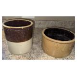 Two primitive crocks