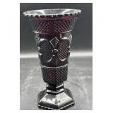 Avon Ruby  red Cape Cod large vase 8 inch tall
