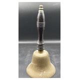Large brass school bell