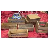 Vintage Kraft cheese, wooden boxes