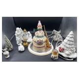Jim shore large snowman and Christmas items