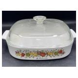 Corning ware, large dish with lid