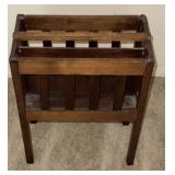 Wooden magazine rack