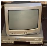 Small television/Samsung VHS/DVD player