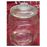 Large glass planters peanut jar