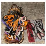 Large amount of scissors