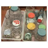 Vintage pickle jar/other vintage jars