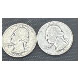 1935/1942 silver Washington quarters