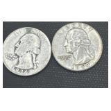 1936/1959 silver quarters