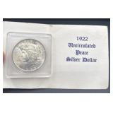 1922 uncirculated silver piece dollar