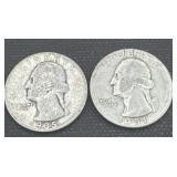 1935/1951 silver Washington quarters