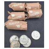 $50 in Kennedy half dollars