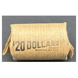 $20 roll of Eisenhower one dollar coins