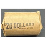 $20 role of Eisenhower one dollar coins