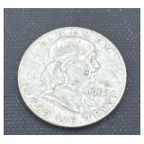 1962 silver Franklin half dollar