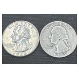 1935/1963 silver Washington quarters