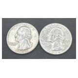 1953/1964 silver Washington quarters