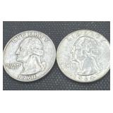 1961/1964 silver Washington quarters