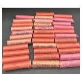 Large amount of rolled wheat pennies