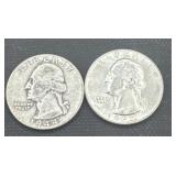 1944/1964 silver Washington quarters