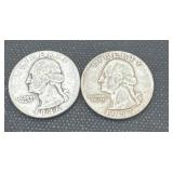 1946/1957 silver Washington quarters