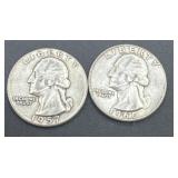 1957/1960 Washington silver quarters