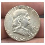 1963 Franklin silver half dollar