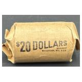 $20 roll of Eisenhower one dollar coins