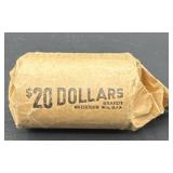 $20 roll of Eisenhower one dollar coins