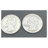 1935/1959 silver Washington quarters