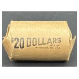 $20 roll Eisenhower one dollar coins