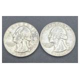 1948/1963 Washington silver quarters