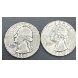 1948/1964 Washington silver quarters