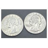 1948/1964 Washington silver quarters